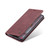 Samsung Galaxy S22+ CaseMe 013 Multifunctional Horizontal Flip Leather Phone Case - Wine Red