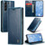 Samsung Galaxy S23 5G CaseMe 003 Crazy Horse Texture Leather Phone Case - Blue