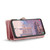 Samsung Galaxy S23 5G CaseMe 008 Detachable Multifunctional Leather Phone Case - Pink