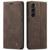 Samsung Galaxy S23 5G CaseMe 013 Multifunctional Horizontal Flip Leather Phone Case - Coffee