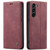 Samsung Galaxy S23 5G CaseMe 013 Multifunctional Horizontal Flip Leather Phone Case - Wine Red