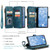 Samsung Galaxy S23 5G CaseMe C30 Multifunctional Leather Phone Case - Blue