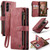 Samsung Galaxy S23 5G CaseMe C30 Multifunctional Leather Phone Case - Red