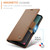 Samsung Galaxy S23 FE 5G CaseMe 023 Butterfly Buckle Litchi Texture RFID Anti-theft Leather Phone Case - Brown