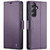 Samsung Galaxy S23 FE 5G CaseMe 023 Butterfly Buckle Litchi Texture RFID Anti-theft Leather Phone Case - Pearly Purple