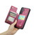 Samsung Galaxy S23 FE 5G CaseMe C22 Card Slots Holder RFID Anti-theft Phone Case - Wine Red