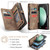Samsung Galaxy S23 FE CaseMe 008 Multifunctional Zipper Wallet Phone Leather Case - Brown