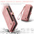 Samsung Galaxy S23 FE CaseMe 008 Multifunctional Zipper Wallet Phone Leather Case - Pink