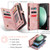 Samsung Galaxy S23 FE CaseMe 008 Multifunctional Zipper Wallet Phone Leather Case - Pink