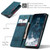 Samsung Galaxy S23 FE CaseMe 013 Multifunctional Horizontal Flip Leather Phone Case - Blue