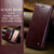Samsung Galaxy S23 FE CaseMe-003 PU + PC Business Style Crazy Horse Texture Leather Phone Case - Mulberry Red Samsung Galaxy S23 FE CaseMe-003 PU + PC Business Style Crazy Horse Texture Leather Phone Case - Mulberry Red