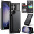 Samsung Galaxy S23 Ultra 5G CaseMe C22 Card Slots Holder RFID Anti-theft Phone Case - Black