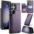 Samsung Galaxy S23 Ultra 5G CaseMe C22 Card Slots Holder RFID Anti-theft Phone Case - Purple