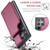 Samsung Galaxy S23 Ultra 5G CaseMe C22 Card Slots Holder RFID Anti-theft Phone Case - Wine Red