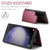 Samsung Galaxy S23 Ultra 5G CaseMe C22 Card Slots Holder RFID Anti-theft Phone Case - Wine Red