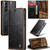 Samsung Galaxy S23+ 5G CaseMe 003 Crazy Horse Texture Leather Phone Case - Coffee