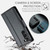 Samsung Galaxy S23+ 5G CaseMe 023 Butterfly Buckle Litchi Texture RFID Anti-theft Leather Phone Case - Black