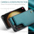 Samsung Galaxy S23+ 5G CaseMe C22 Card Slots Holder RFID Anti-theft Phone Case - Blue Green