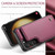 Samsung Galaxy S23+ 5G CaseMe C22 Card Slots Holder RFID Anti-theft Phone Case - Wine Red