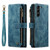 Samsung Galaxy S23+ 5G CaseMe C30 Multifunctional Leather Phone Case - Blue