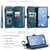 Samsung Galaxy S23+ 5G CaseMe C30 Multifunctional Leather Phone Case - Blue