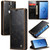 Samsung Galaxy S9+ CaseMe 003 Crazy Horse Texture Leather Phone Case - Coffee