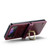 Samsung Galaxy Z Flip3 5G CaseMe 003 Crazy Horse Texture Leather Phone Case with Lanyard - Wine Red