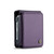 Samsung Galaxy Z Flip4 5G CaseMe C22 PC+TPU Business Style RFID Anti-theft Leather Phone Case - Purple