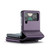 Samsung Galaxy Z Flip4 5G CaseMe C22 PC+TPU Business Style RFID Anti-theft Leather Phone Case - Purple