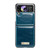 Samsung Galaxy Z Flip4 CaseMe 003 Crazy Horse Texture Leather Phone Case - Blue