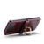 Samsung Galaxy Z Flip4 CaseMe 003 Crazy Horse Texture Leather Phone Case with Lanyard - Wine Red