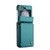 Samsung Galaxy Z Flip5 CaseMe C22 PC+TPU Business Style RFID Anti-theft Leather Phone Case - Blue Green