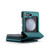 Samsung Galaxy Z Flip5 CaseMe C22 PC+TPU Business Style RFID Anti-theft Leather Phone Case - Blue Green