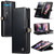 Samsung Galaxy Z Fold3 5G CaseMe 003 Crazy Horse Texture Horizontal Flip Leather Phone Case - Black