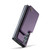Samsung Galaxy Z Fold3 5G CaseMe C22 PC+TPU Business Style RFID Anti-theft Leather Phone Case - Purple