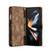 Samsung Galaxy Z Fold4 CaseMe 008 Detachable Multifunctional Leather Phone Case - Brown