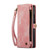 Samsung Galaxy Z Fold4 CaseMe 008 Detachable Multifunctional Leather Phone Case - Pink