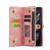 Samsung Galaxy Z Fold4 CaseMe 008 Detachable Multifunctional Leather Phone Case - Pink