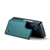 Samsung Galaxy Z Fold5 CaseMe C22 PC+TPU Business Style RFID Anti-theft Leather Phone Case - Blue Green