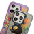 iPhone 11 Animal Pattern Oil Painting Series PC + TPU Phone Case - Black Dog