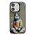 iPhone 11 Animal Pattern Oil Painting Series PC + TPU Phone Case - Hoodie Dog