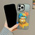 iPhone 12 Pro Cute Animal Pattern Series PC + TPU Phone Case - Looking Up Fat Cat