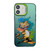 iPhone 12 Cute Animal Pattern Series PC + TPU Phone Case - Tiger