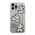 iPhone 12 Pro Cute Animal Pattern Series PC + TPU Phone Case - White Puppy