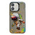 iPhone 12 Animal Pattern Oil Painting Series PC + TPU Phone Case - Astronaut iPhone 12 Animal Pattern Oil Painting Series PC + TPU Phone Case - Astronaut