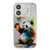 iPhone 12 Animal Pattern Oil Painting Series PC + TPU Phone Case - Panda