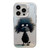 iPhone 12 Pro Max Animal Pattern Oil Painting Series PC + TPU Phone Case - Black Dog
