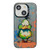 iPhone 13 Animal Pattern Oil Painting Series PC + TPU Phone Case - Wrath Duck
