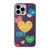 iPhone 13 Pro Cute Animal Pattern Series PC + TPU Phone Case - Love
