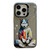 iPhone 13 Pro Max Animal Pattern Oil Painting Series PC + TPU Phone Case - Hoodie Dog